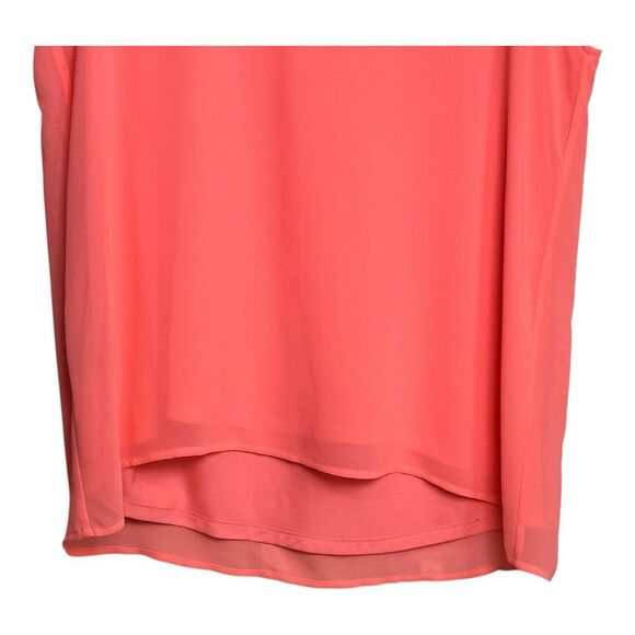 Ann Taylor coral sleeveless top large - Picture 3 of 7